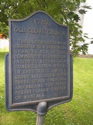 Old Clove Church Marker. Click for full size. Old Clove Church Marker image. Click for full size.