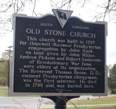 Old Stone Church Marker image. Click for full size.