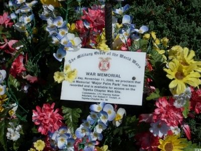 Closeup of small Palm Park Marker. Click for full size. Closeup of small Palm Park Marker image. Click for full size.
