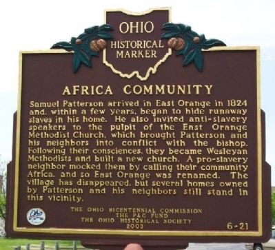 Africa Community Marker. Click for full size. Africa Community Marker image. Click for full size.