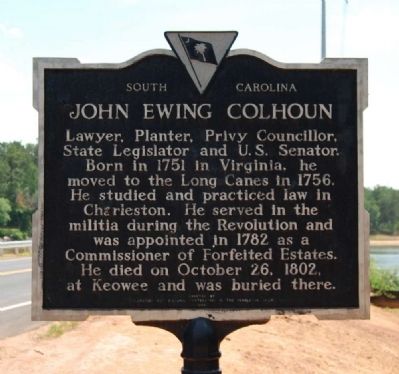 John Ewing Colhoun Marker image. Click for full size.