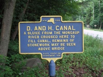 D. and H. Canal Marker. Click for full size. D. and H. Canal Marker image. Click for full size.