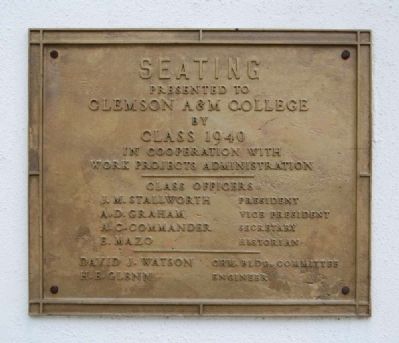 Outdoor Theater (Amphitheater) Marker - Seating image. Click for full size.