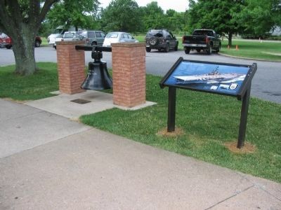 Battlefield Namesake Marker and Bell. Click for full size. Battlefield Namesake Marker and Bell image. Click for full size.