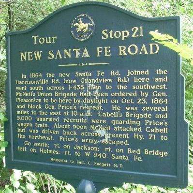 New Santa Fe Road Marker image. Click for full size.