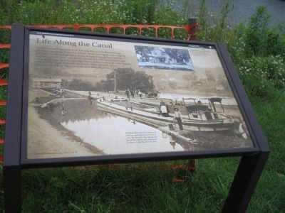 Life Along the Canal Marker. Click for full size. Life Along the Canal Marker image. Click for full size.