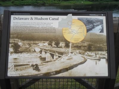 Delaware & Hudson Canal Marker. Click for full size. Delaware & Hudson Canal Marker image. Click for full size.