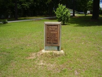 S.J. Workman Highway Marker. Click for full size. S.J. Workman Highway Marker image. Click for full size.