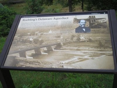 Roebling’s Delaware Aqueduct Marker. Click for full size. Roebling’s Delaware Aqueduct Marker image. Click for full size.