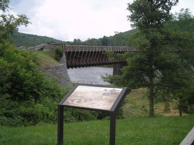 Roebling’s Delaware Aqueduct Marker. Click for full size. Roebling’s Delaware Aqueduct Marker image. Click for full size.