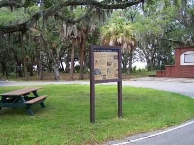 Parris Island Indians Marker, at the Balleau Wood Rd. circle image. Click for full size.