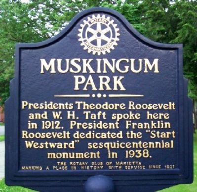Muskingum Park Marker image. Click for full size.
