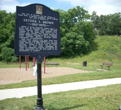Area photo of the Esther E. Brown Marker. Click for full size. Area photo of the Esther E. Brown Marker image. Click for full size.