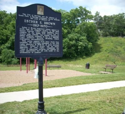 Area photo of the Esther E. Brown Marker image. Click for full size.