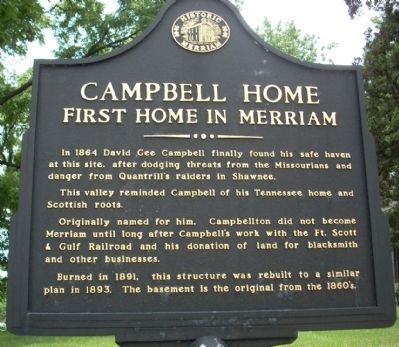 Campbell Home Marker. Click for full size. Campbell Home Marker image. Click for full size.