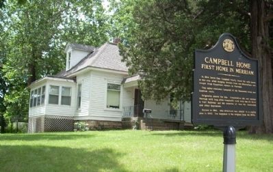 Photo of the Campbell Home & Marker image. Click for full size.