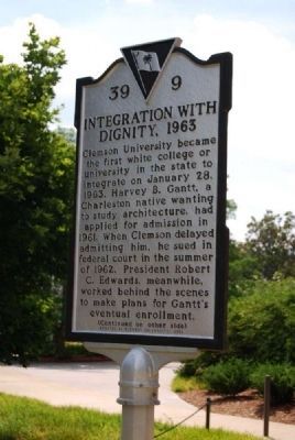 Integration with Dignity, 1963 Marker - Front image. Click for full size.