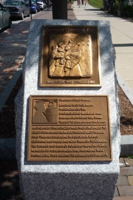 Portland Freedom Trail Marker. Click for full size. Portland Freedom Trail Marker image. Click for full size.