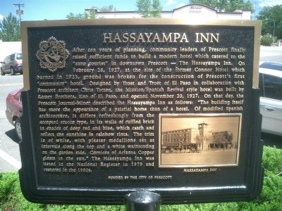 Hassayampa Inn Marker image. Click for full size.