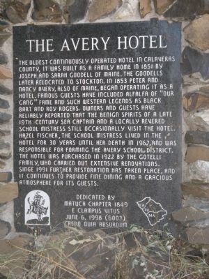 The Avery Hotel Marker. Click for full size. The Avery Hotel Marker image. Click for full size.