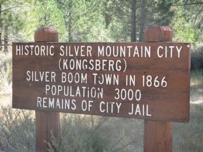 Historic Silver Mountain City Marker image. Click for full size.