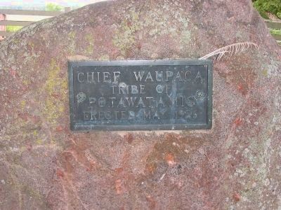 Chief Waupaca Gravestone image. Click for full size.