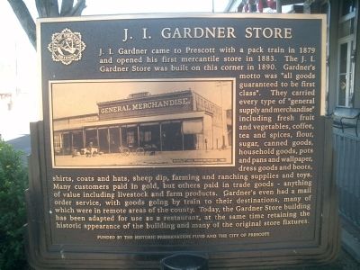 J. I. Gardner Store Marker image. Click for full size.