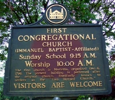 First Congregational Church Marker image. Click for full size.