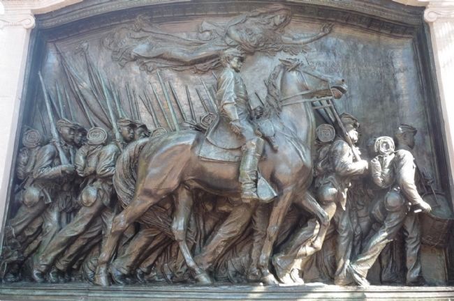 Memorial to Robert Gould Shaw and the Massachusetts 54th Regiment Marker image. Click for full size.