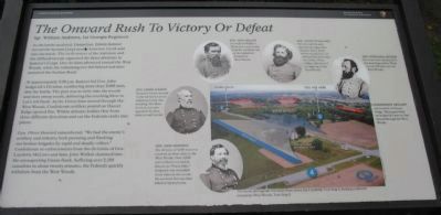 The Onward Rush to Victory or Defeat Marker. Click for full size. The Onward Rush to Victory or Defeat Marker image. Click for full size.