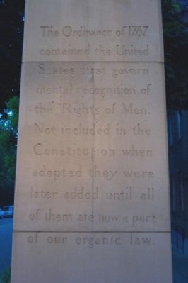 Northwest Ordinance Sesquicentennial Column. Click for full size. Northwest Ordinance Sesquicentennial Column image. Click for full size.