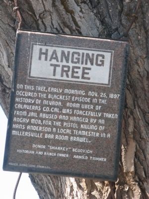 The Hanging Tree Marker. Click for full size. The Hanging Tree Marker image. Click for full size.