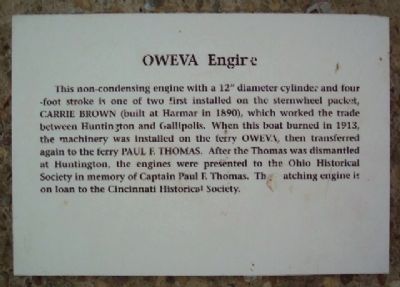 OWEVA Engine Marker. Click for full size. OWEVA Engine Marker image. Click for full size.