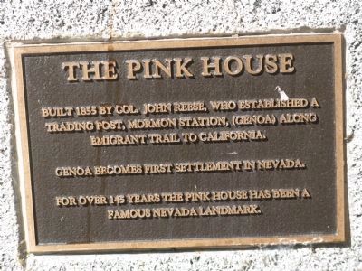 The Pink House Marker. Click for full size. The Pink House Marker image. Click for full size.