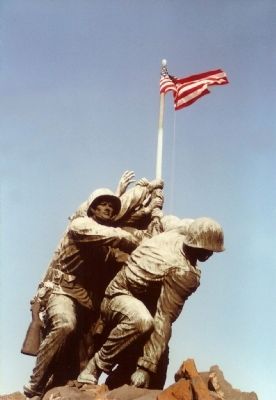 Washington DC Bronze Monument ( Arlington , Virginia ) image. Click for full size.