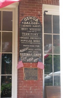 Old Genoa Bar Marker. Click for full size. Old Genoa Bar Marker image. Click for full size.