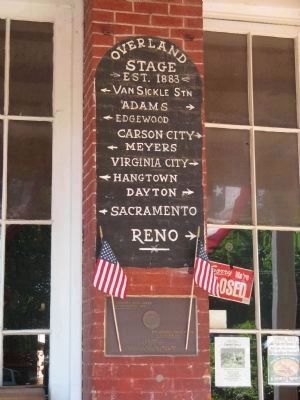Sign and Genoa Directional Sign Plaque. Click for full size. Sign and Genoa Directional Sign Plaque image. Click for full size.