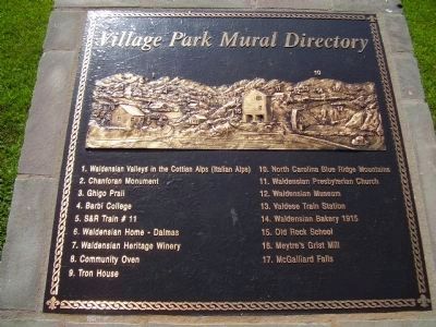 Village Park Mural Directory image. Click for full size.