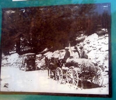 Photo Displayed on Kiosk - Early Photo of Road. Click for full size. Photo Displayed on Kiosk - Early Photo of Road image. Click for full size.