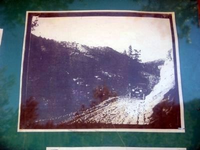 Photo Displayed on Kiosk - Early Photo of Road image. Click for full size.