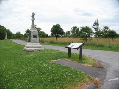 The Wayside next to the 4th Pennsylvania Reserves Monument image. Click for full size.