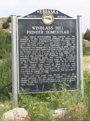 Windlass Hill Pioneer Homestead Marker image. Click for full size.