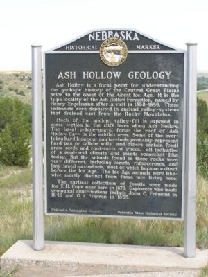 Ash Hollow Geology Marker image. Click for full size.