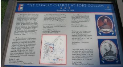 The Cavalry Charge at Fort Collier Marker image. Click for full size.