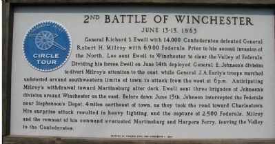 2nd Battle of Winchester Marker image. Click for full size.
