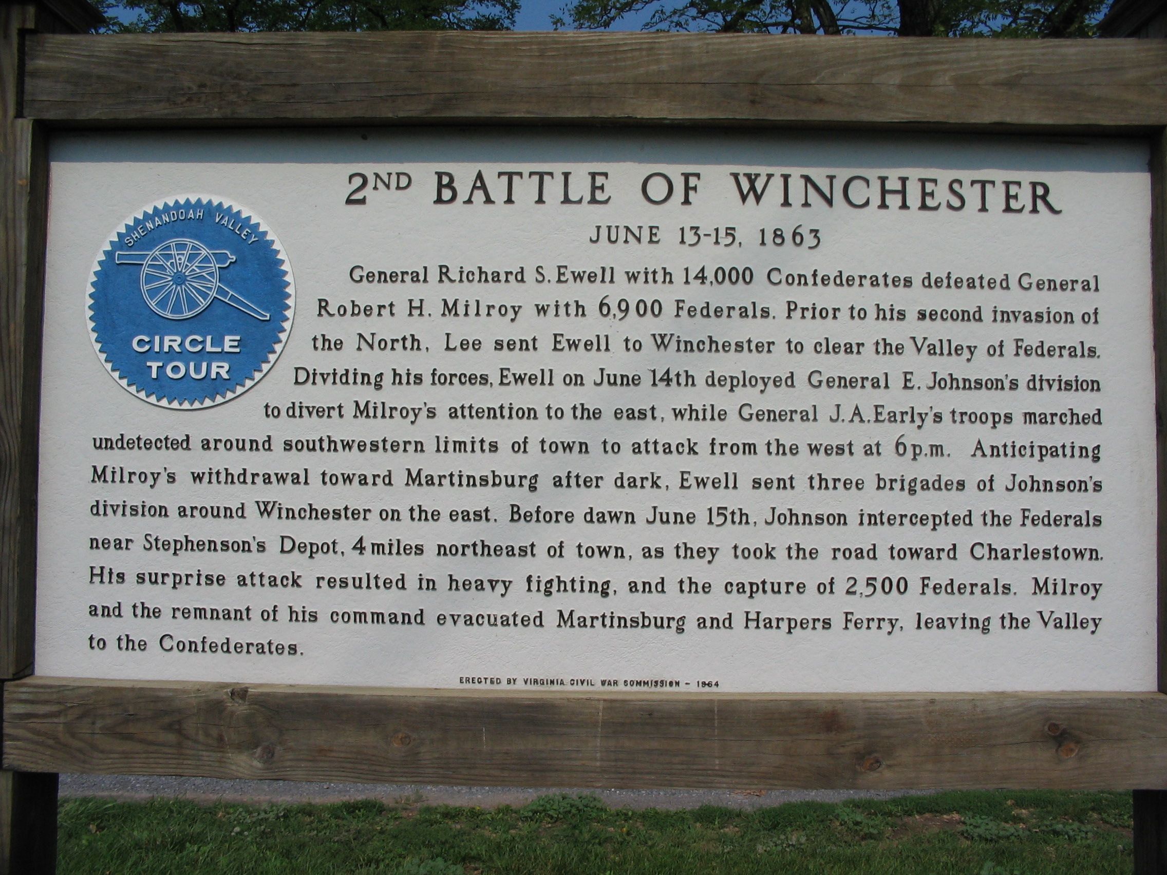 2nd Battle of Winchester Marker
