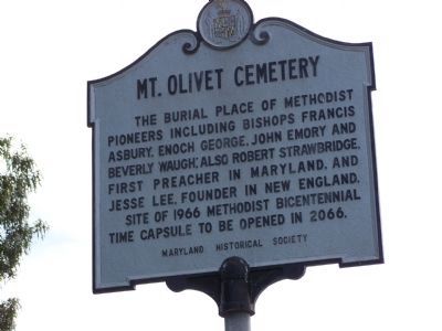 Mt. Olivet Cemetery Marker image. Click for full size.