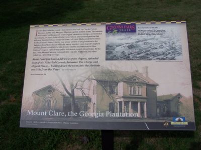 Mount Clare, the Georgia Plantation Marker image. Click for full size.
