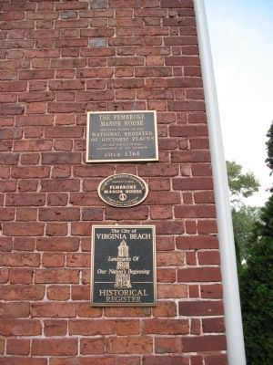 The Pembroke Manor House Marker. Click for full size. The Pembroke Manor House Marker image. Click for full size.