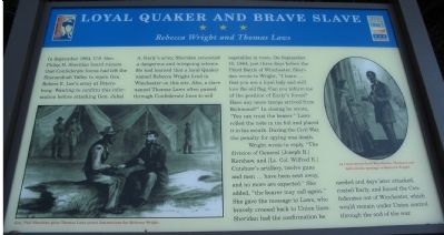Loyal Quaker and Brave Slave Marker image. Click for full size.